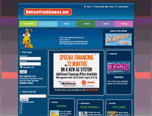 Tablet Screenshot of onlineflashgames.net